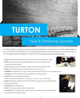 Year 9 Christmas 2024 News
